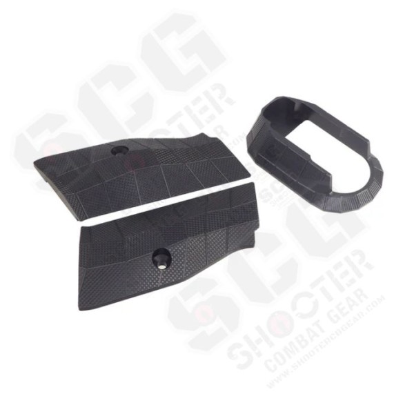 5KU Aluminum LOK Style Short Grip Panel and Magwell for KJW/ASG Shadow2(Black/Red/Purple/Gold)