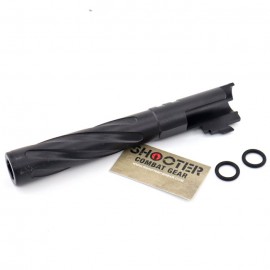 5KU Tornado 5 Inch Aluminum Outer Barrel For TM Hi-Capa (Black) (M11 CW)