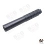 Gunsmith Bros SVP SV Style Stainless Steel Outer Barrel For TM Hi-Capa 4.3 GBBP Airsoft Series (Black/ Silver)