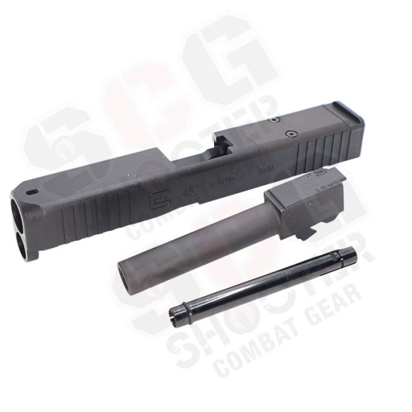 BFA Steel Slide & Outer Barrel for GHK G45 Gen5 MOS GBB Airsoft