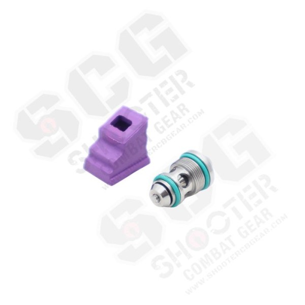 T8 Stainless Steel valve w/ 70° Gas Route for TM Marui P320 GBBP Series