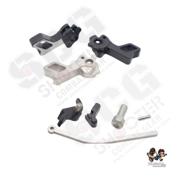 Gunsmith Bros Steel ST-I SQUARE Style Hammer & Sear Set For Marui TM Hi-Capa GBBP Series