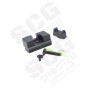 PRO ARMS TTI Style Fiber Optics Steel Sight Set for UMAREX G19x, G45, G19 Gen4/ Gen5 G45,G17 Gen5 GBBp