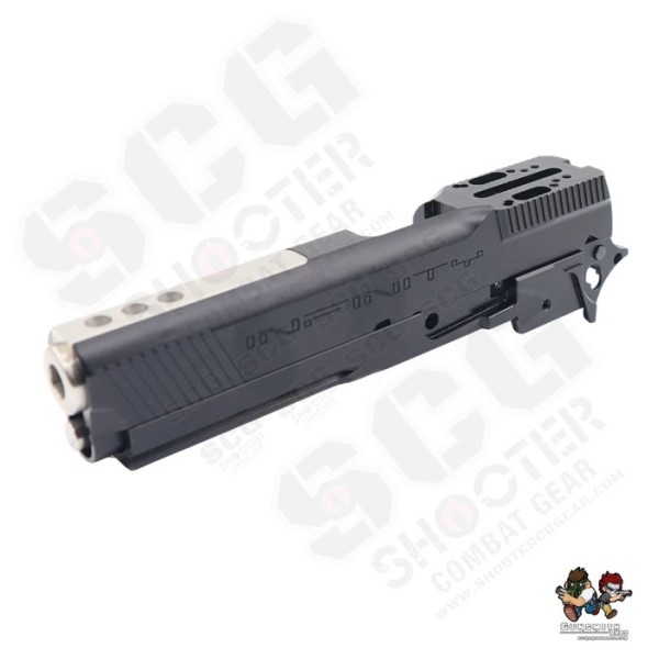 Gunsmith Bros INF Traditional Style Optic Division Slide Kit For Marui TM Hi-Capa GBBP Series (Black)