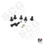 Gunsmith Bros US FLAG Style Standard Optic Division Slide Set For Marui TM Hi-Capa GBBP Series (MODEL C-Silver)