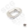 Gunsmith Bros CNC Aluminum LimCat Style Large Size Magwell with Stainless Steel Base For Marui TM Hi-Capa GBBP Series (For Aluminum Grip ) ( Silver )