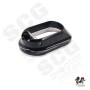 Gunsmith Bros CNC Aluminum LimCat Style Large Size Magwell with Stainless Steel Base For Marui TM Hi-Capa GBBP Series (For Aluminum Grip ) ( Black )