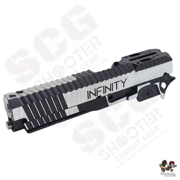 Gunsmith Bros SLOPE Style Standard Optic Division Slide Set For Marui TM Hi-Capa GBBP Series (MODEL B-Black 2 Tone)