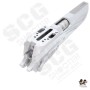 Gunsmith Bros US FLAG Style Standard Optic Division Slide Set For Marui TM Hi-Capa GBBP Series (MODEL C-Silver)
