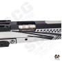 Gunsmith Bros US FLAG Style Standard Optic Division Slide Set For Marui TM Hi-Capa GBBP Series (MODEL C-Black 2 Tone)