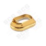 Gunsmith Bros CNC Aluminum LimCat Style Large Size Magwell with Stainless Steel Base For Marui TM Hi-Capa GBBP Series (For Aluminum Grip ) ( Gold)