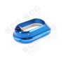 Gunsmith Bros CNC Aluminum LimCat Style Large Size Magwell with Stainless Steel Base For Marui TM Hi-Capa GBBP Series (For Aluminum Grip ) ( Blue)