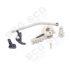 Gunsmith Bros Steel SV TRAX Style Hammer & Sear Set For Marui TM Hi-Capa GBBP Series -Silver