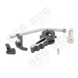 Gunsmith Bros Steel SV TRAX Style Hammer & Sear Set For Marui TM Hi-Capa GBBP Series -Black 2 Tone