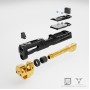 PTS Killer Innovations Velocity V1 Conversion Kit For P320 M18 / X Carry -Black /  Gold