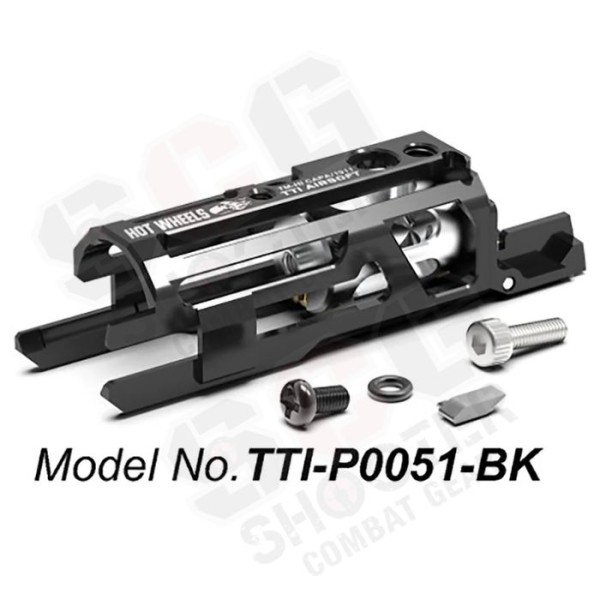 TTI AIRSOFT Hot Wheels Series Zero Friction Lightweight Blowback Housing for Marui Hi-Capa / 1911 GBB (Black/ Silver/ Golden)