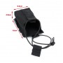 The Black Ships Radio or Bottle Pouch Hook Back ( Black )