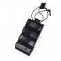 The Black Ships Radio or Bottle Pouch Hook Back ( Black )