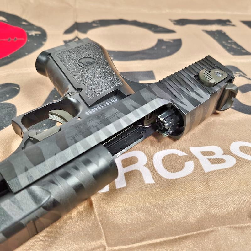 Cybergun We Desert Eagle 50ae Gbb Pistol W Marking Tiger Stripe Black Durch ihren unheimlich starken rueckstosss sowie die wucht des geschosses erla. cybergun we desert eagle 50ae gbb