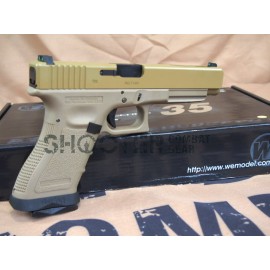 WE G35 Metal Slide GBB Pistol (Full Tan)