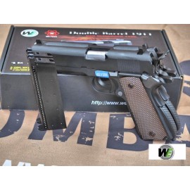 WE Double-Barrel 1911 GBB Pistol (BK)