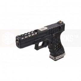 AW Custom™ VX0201 Hex Cut GBB Pistol -(Black )