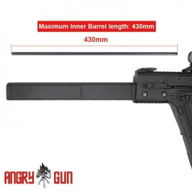 ANGRY GUN KSV Suppressor for Krytac Kriss Vector AEG (13 Inch-DUMMY VER.)