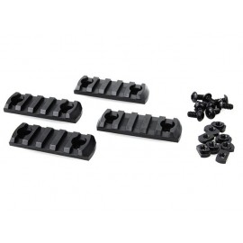 TMC M-LOCK Nylon Picatinny Rail Sections 5 slot ( BK )