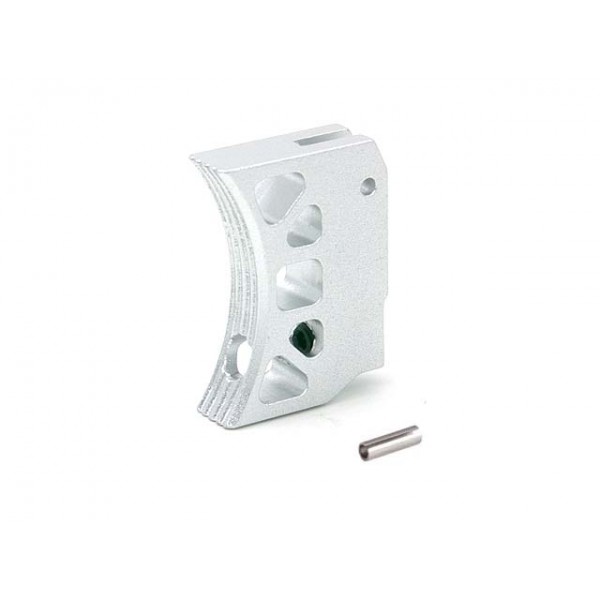 AIP Aluminum Trigger (Type J) for Marui Hi-capa (Silver/Long)
