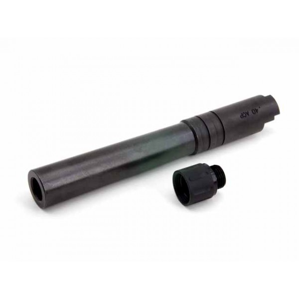 AIP Stainless Steel Threaded Outer Barrel-TM Hi-capa 5.1- Black