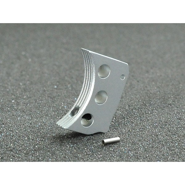 AIP CNC Aluminum Trigger (Type F) for Marui Hicapa(Silver/Short)