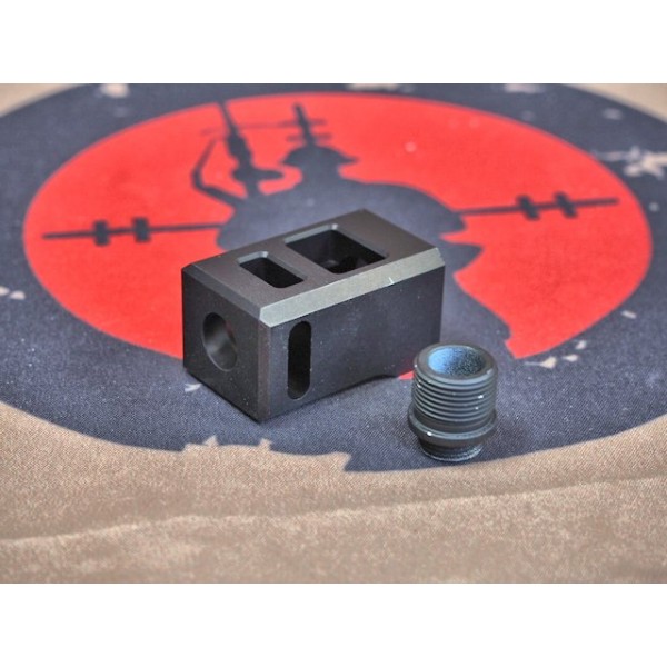 ESD Muzzle Suppressor for WE GBB pistol (CCW 14mm-Black)