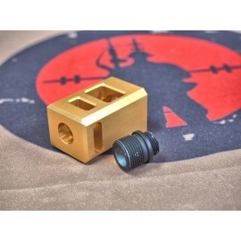 ESD Muzzle Suppressor for WE GBB pistol (CCW 14mm-Golden)