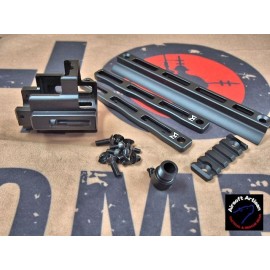 AIRSOFT ARTISAN SCAR MLOK ADAPTER KIT SET (DX VER)-BK for Tokyo Marui SCAR EBB series