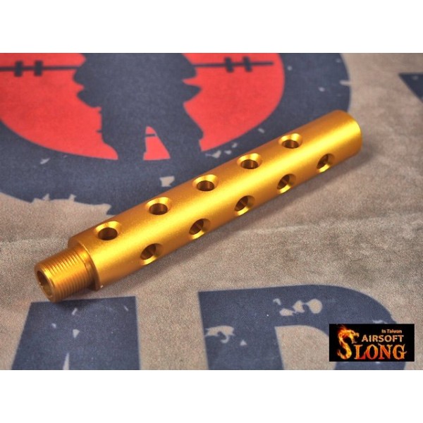 SLONG Aluminum extension M4 outer barrel Type F (117mm-Gold