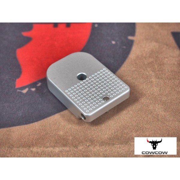 COWCOW D01 Dottac Magazine Base for Marui Hi-Capa (SIlver)