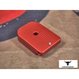 COWCOW D01 Dottac Magazine Base for Marui Hi-Capa (Red)