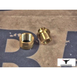 COWCOW A01 Silencer Adapter +11 to -14mm - Gold