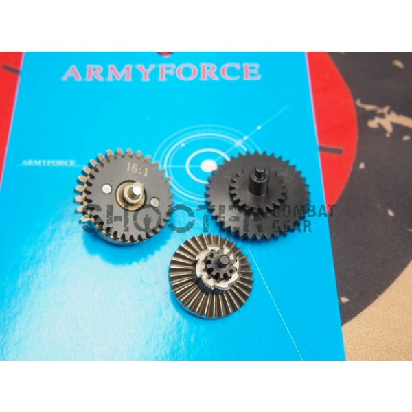 Army Force 16:1 High Speed Steel Gear Set for Ver.2/3 AEG