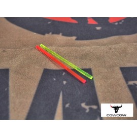 COWCOW 2mm Red & Green Fiber Optic Rod (50mm)