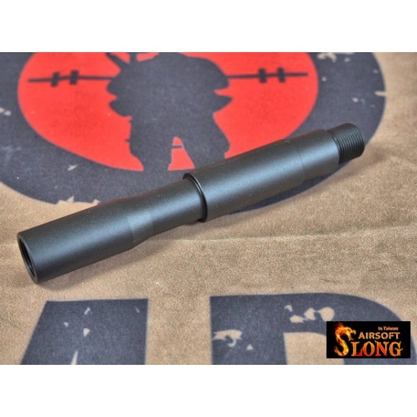 SLONG Aluminum extension M4 front outer barrel (117mm-BK)