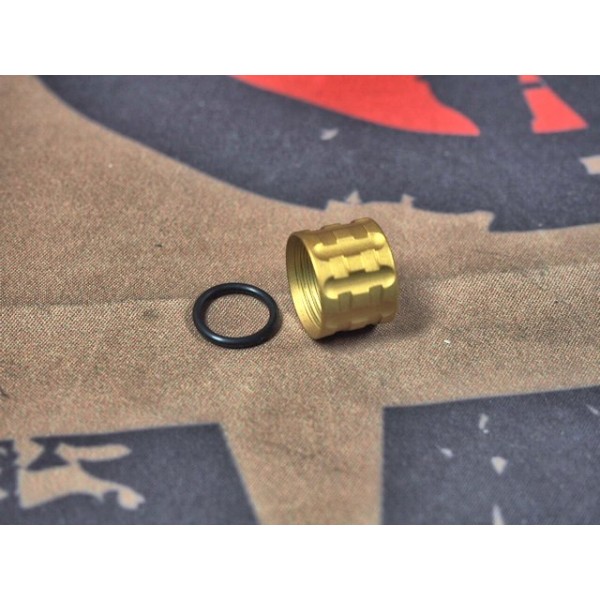 5KU TP-Pro Knurled Thread Protector -14mm CCW (Gold)