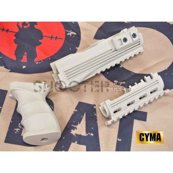 CYMA Rail Handguard & Tactical Grip for AK47 Series (Tan)