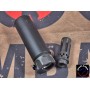 AIRSOFT ARTISAN SF STYLE MINI MUZZLE BRAKE +W COMP FlashHider (BK)