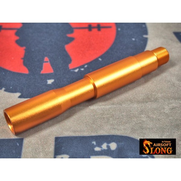 SLONG Aluminum extension M4 front outer barrel (117mm-Orange Copper)