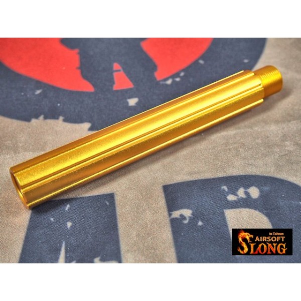 SLONG Aluminum extension M4 outer barrel Type B (116mm-Golden)