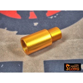 SLONG Aluminum extension 14mm cw to 14mm ccw outer barrel (26mm-Golden)