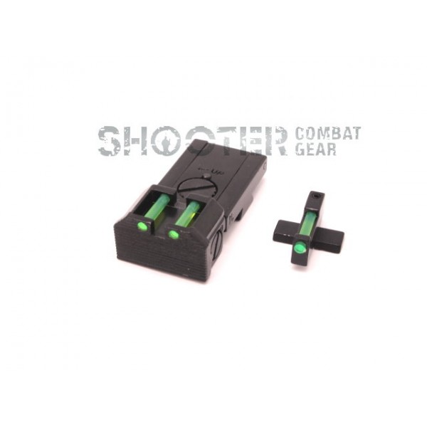 SCG Glow Fiber Sight Set for marui & kj hi-capa