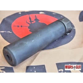 ANGRY GUN SOCOM556 DUMMY SILENCER W/ FLASH HIDER(14CCW) - BK