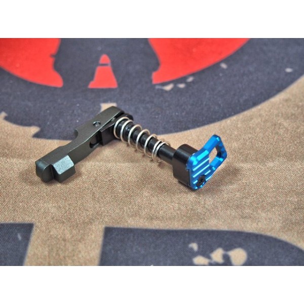 BD CNC Magzine Catch For AEG M4 (Blue)